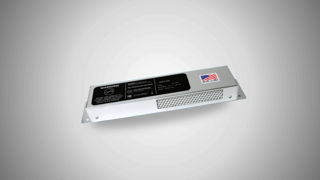 CASPR 200 compact disinfection unit on gray background